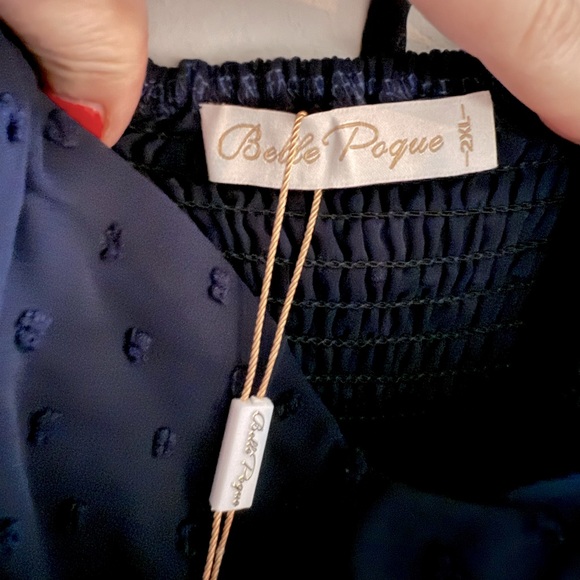 Belle Poque Elegant Retro Swiss Dot Dress Size 2X NWT - Picture 4 of 9